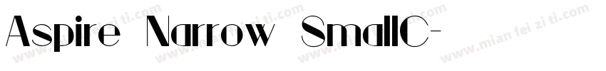 Aspire Narrow SmallC字体转换